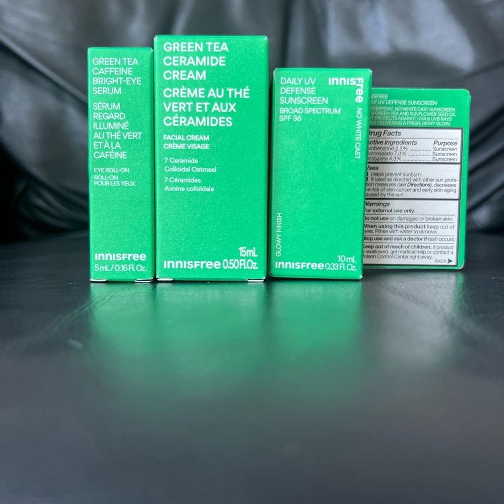 Innisfree Green Tea and Sunscreen Bundle